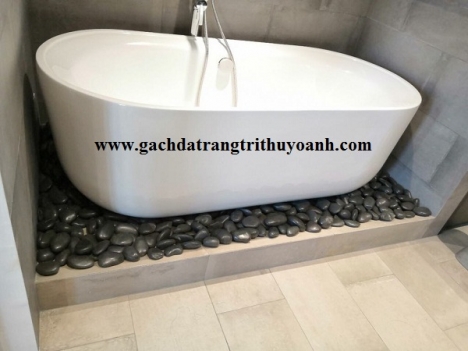 Sỏi đen bóng trang trí sân vườn tại TP.HCM