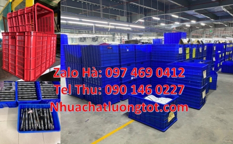 sóng hở, thùng nhựa công nghiệp, sóng nhựa bít giá rẻ chất lượng cao, thùng nhựa đặc 5 bánh xe, sóng