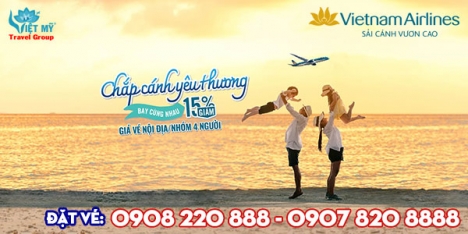 VNA giảm 15% giá vé máy bay nhân ngày 1/6 & 28/6