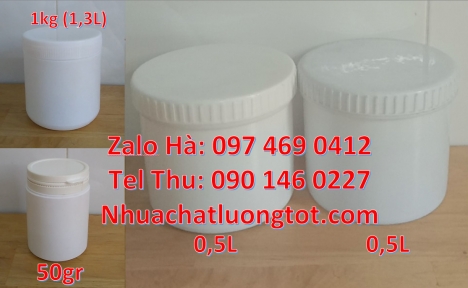 Nơi bán hũ 2kg hdpe, Hũ tròn 0.8l, Hũ đựng thực phẩm, Hủ nhựa 1kg garenty đựng thuốc thú ý, Hủ nhựa