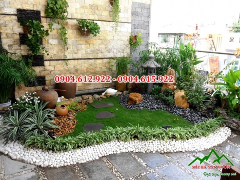 Cung cấp sỏi trang trí tiểu cảnh, sân vườn giá rẻ nhất Hà Nội