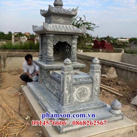 Mẫu mộ hai mái đẹp – Mộ đá cao cấp