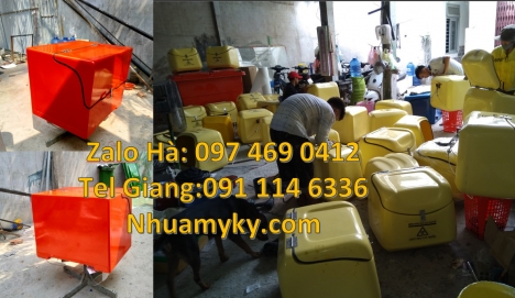 Thùng giữ nhiệt xe máy, Thùng giao hải sản, Thùng giao bia ướp lạnh, Thùng giao cơm, thùng nhựa, Thù