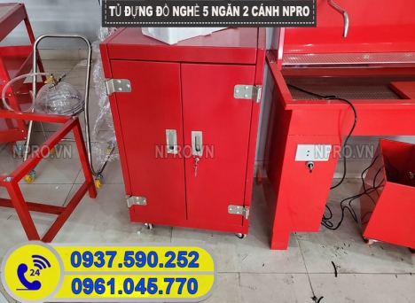 Tủ đựng đồ nghề xe máy, tủ đựng dụng cụ 5 ngăn chuyên dụng