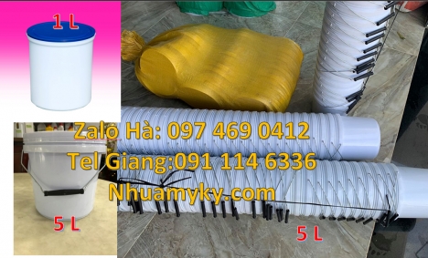 Thùng sơn 18 lít quai sắt, thùng nhựa 3,8 lít, Vỏ thùng 5 lít quai nhựa, Vỏ thùng 5 lít qu