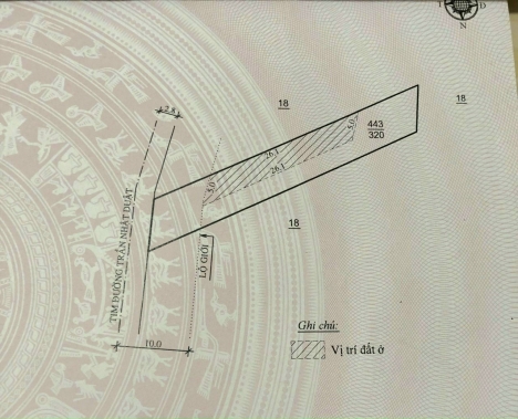 Bán nhanh lô đất mặt tiền đường chính Trần Nhật Duật