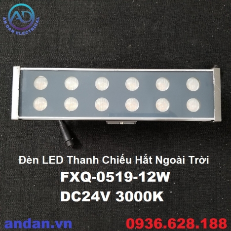 Đèn LED Thanh Chiếu Hắt Ngoài Trời FXQ-0519-12W DC24V 3000K