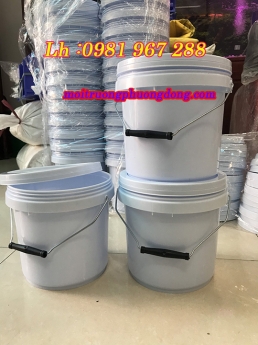 Thùng nhựa tròn 10 lít ,xô nhựa đựng hóa chất 10 l