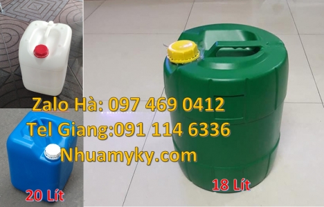 can nhựa 4l vòi nhấn, can 1l vuông, Can nhựa xanh giá sỉ, Can 30l vuông xanh, can 25l vuông, can 20l