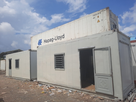 container lạnh được cải tạo thành văn phòng, nhà ở