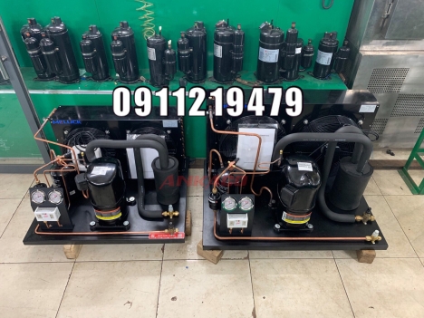 Lên hoàn thiện cụm máy nén 5hp CRNQ-0500 cho kho lạnh