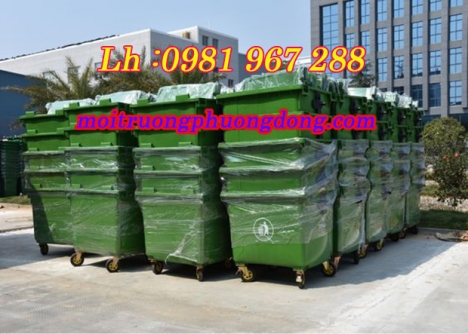 Thùng rác 660 lít  nhựa HDPE ,thùng rác công cộng 660 lít
