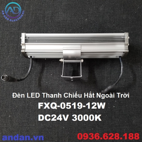 Đèn LED Thanh Chiếu Hắt Ngoài Trời FXQ-0519-12W DC24V 3000K