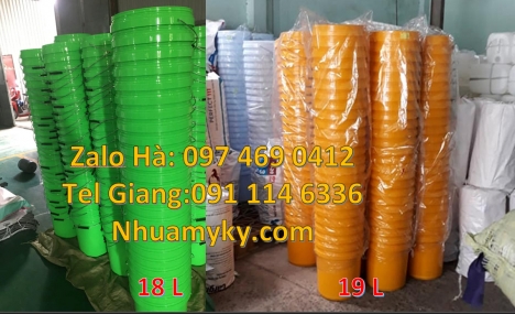 Thùng sơn 18 lít quai sắt, thùng nhựa 3,8 lít, Vỏ thùng 5 lít quai nhựa, Vỏ thùng 5 lít qu
