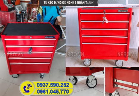 Tủ đựng đồ nghề xe máy, tủ đựng dụng cụ 5 ngăn chuyên dụng