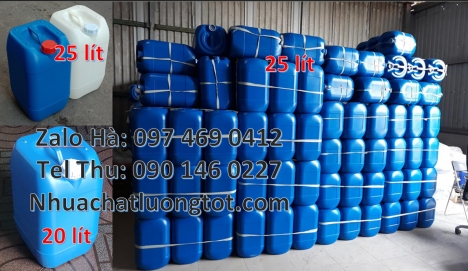 can 25l đựng tinh dầu, can 30l đựng thuốc thú y, can hdpe Can 30l vuông xanh, can 25l vuông, can 20l
