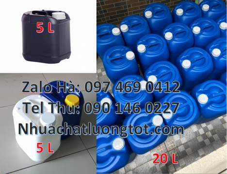 Can 2l quay, can 4l vuông, can 5l đựng dầu nhớt, can nhựa 0.5L đựng hóa chất, can nhựa 1L 2L đựng du