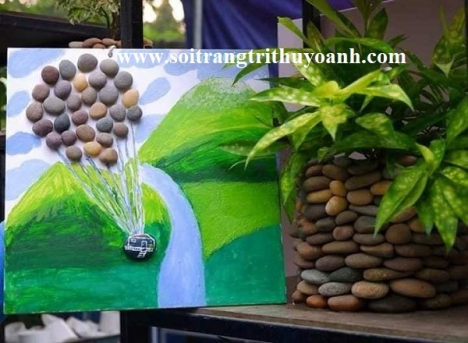 Sỏi trang trí chậu cây tại TP.HCM