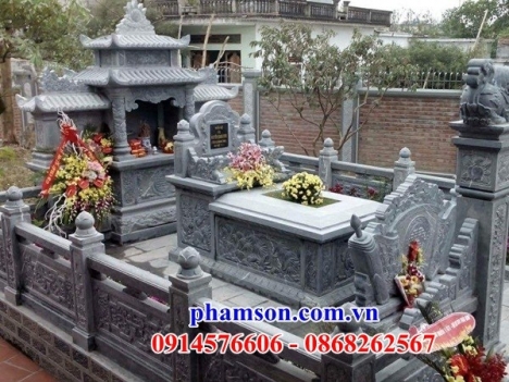 cổng  khu lăng mộ bằng đá khối đẹp