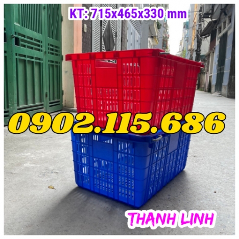 Sọt nhựa chở hàng, sọt nhựa quai sắt, sọt nhựa đựng trái cây, sóng nhựa hở, sóng nhựa rỗng HS011, sọ