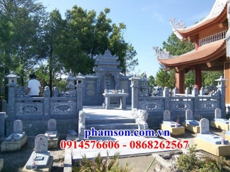 cổng  khu lăng mộ bằng đá khối đẹp