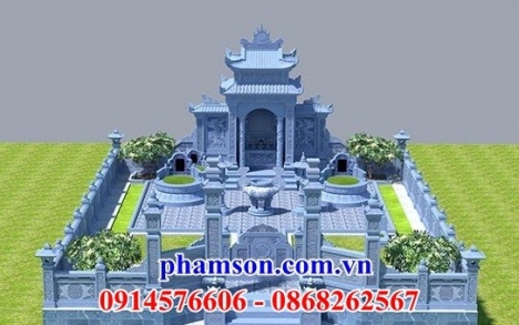 cổng  khu lăng mộ bằng đá khối đẹp