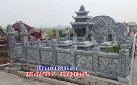 cổng  khu lăng mộ bằng đá khối đẹp