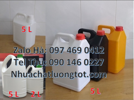 Can 2l quay, can 4l vuông, can 5l đựng dầu nhớt, can nhựa 0.5L đựng hóa chất, can nhựa 1L 2L đựng du