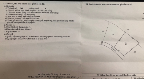 Cần ra nhanh lô đất đường tránh  Lộc Nga
