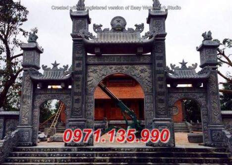 Kích thước mẫu cổng đá đẹp