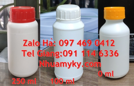 Chai nhựa đựng thuốc thú y, chai nhựa đựng thuốc thủy sản, chai nhựa đựng nông dược, chai nhựa nắp g