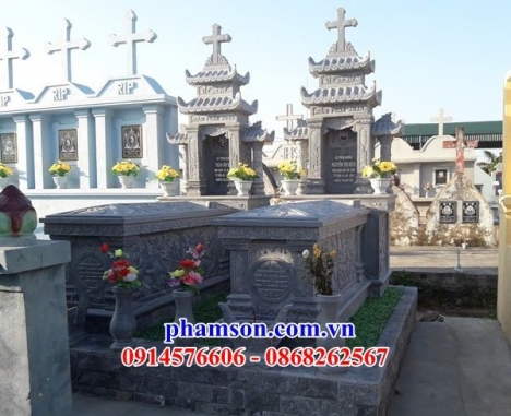 51 mộ đá đạo đôi đẹp tiền giang