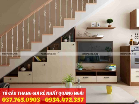 Thi Công Nội Thất Phòng Khách Tủ Cầu Thang Giá Rẻ Tại Quảng Ngãi