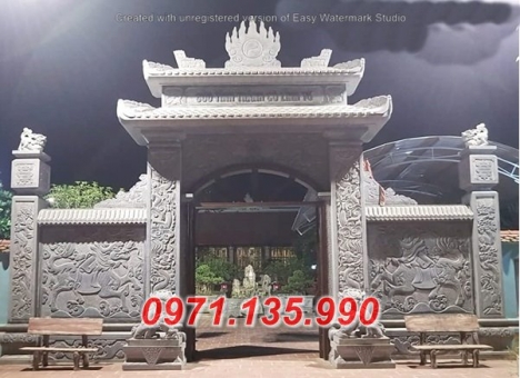 Kích thước mẫu cổng đá đẹp
