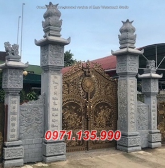 Kích thước mẫu cổng đá đẹp
