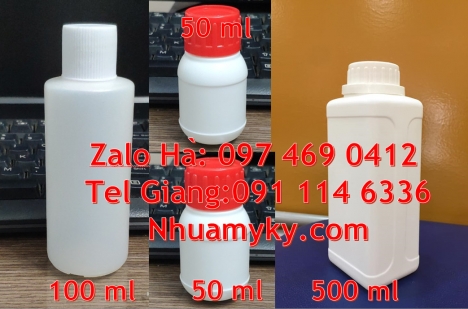 Chai nhựa đựng thuốc thú y, chai nhựa đựng thuốc thủy sản, chai nhựa đựng nông dược, chai nhựa nắp g