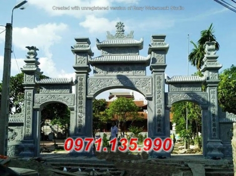 Kích thước mẫu cổng đá đẹp