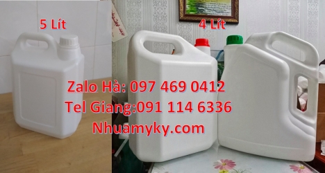 Can nhựa 2 lít có vòi ấn đựng thuốc thủy sản Can gia sỉ, Can 1 lít đựng axit, Can 1l quay, can 2l vò