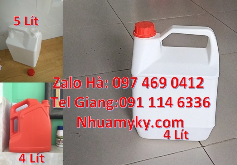 Can nhựa 2 lít có vòi ấn đựng thuốc thủy sản Can gia sỉ, Can 1 lít đựng axit, Can 1l quay, can 2l vò