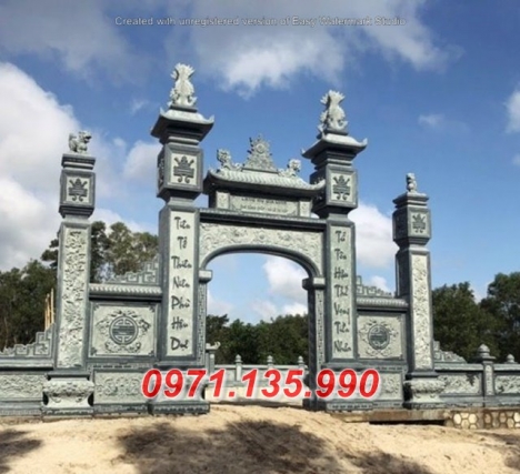 Kích thước mẫu cổng đá đẹp