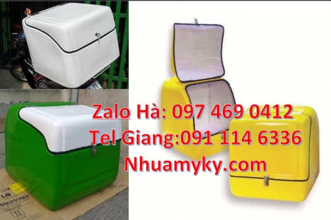 Thùng giao hàng 62x52x62 cm, Thùng ship hàng giữ nhiệt, Thùng giao cafe, Thùng shipper, Thùng giao b