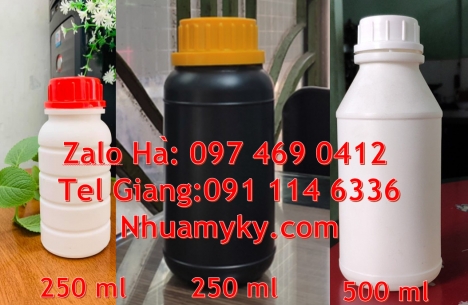 Chai nhựa đựng thuốc thú y, chai nhựa đựng thuốc thủy sản, chai nhựa đựng nông dược, chai nhựa nắp g