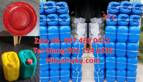 Can 20l đựng axit, can 25l đựng tinh dầu, can 30l đựng thuốc thú y, can hdpe Can 30l vuông xanh, can