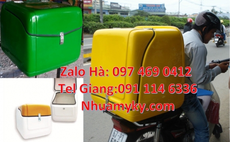 Thùng giao hàng 62x52x62 cm, Thùng ship hàng giữ nhiệt, Thùng giao cafe, Thùng shipper, Thùng giao b