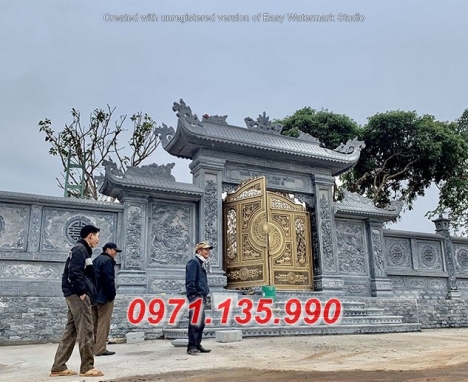 Kích thước mẫu cổng đá đẹp