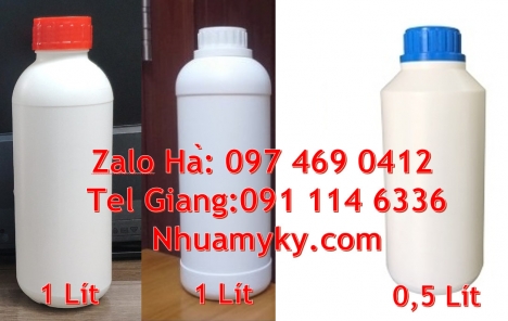 Chai nhựa 250 ml đựng hóa chất, Chai nhựa 500ml 1000ml đựng tinh dầu. Chai 500 ml đựng hóa chất, cha