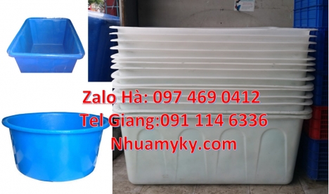 thùng vuông 300 lít, thùng nhựa tròn có nắp, thùng chữ nhật đựng hóa chất Thùng nhựa, Thùng vuông