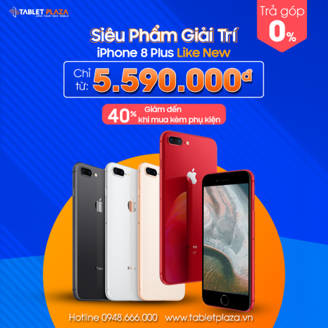 Sale sập sàn Iphone 8 plus tại Tablet Plaza