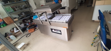Máy hút chân không buồng đôi, máy hút chân không nông sản, máy hút chân không thịt cá