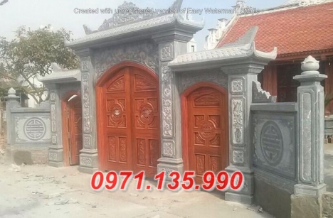 Kích thước mẫu cổng đá đẹp
